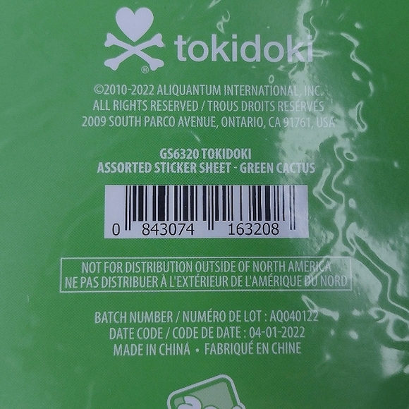 ✨NEW Tokidoki Sticker Sheet Green Cactus - Picture 3 of 3